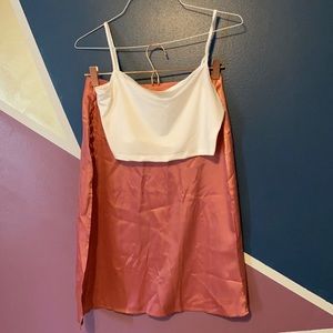 Skirt and halter top set